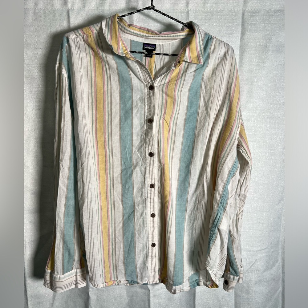 Patagonia‎ Striped Button Shirt- Medium